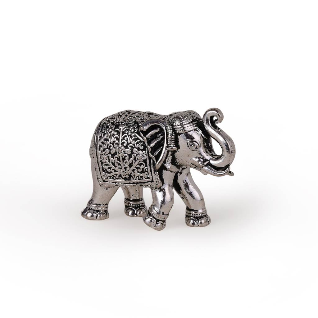 Elephant Silver Gold Plated Idol / Murti Home And Office Decorative Gifting : 15MU09