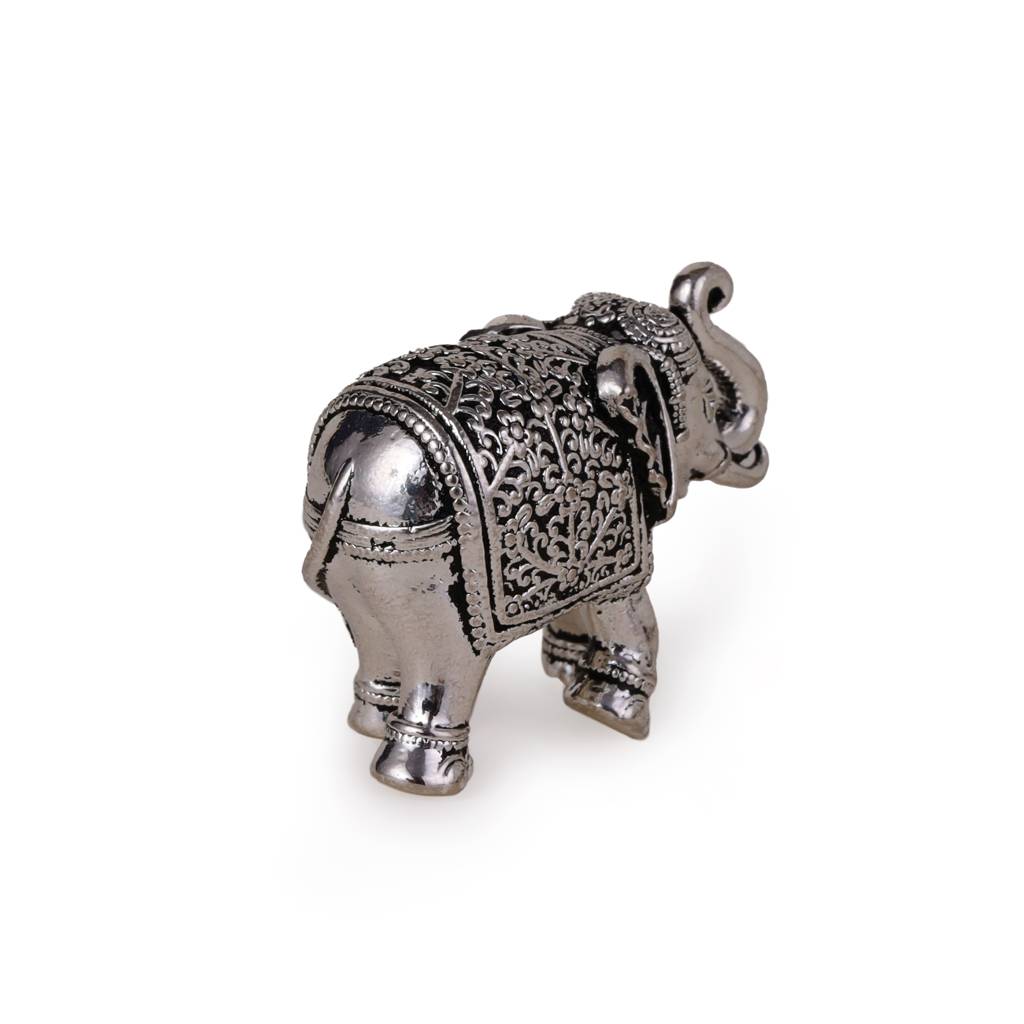 Elephant Silver Gold Plated Idol / Murti Home And Office Decorative Gifting : 15MU09