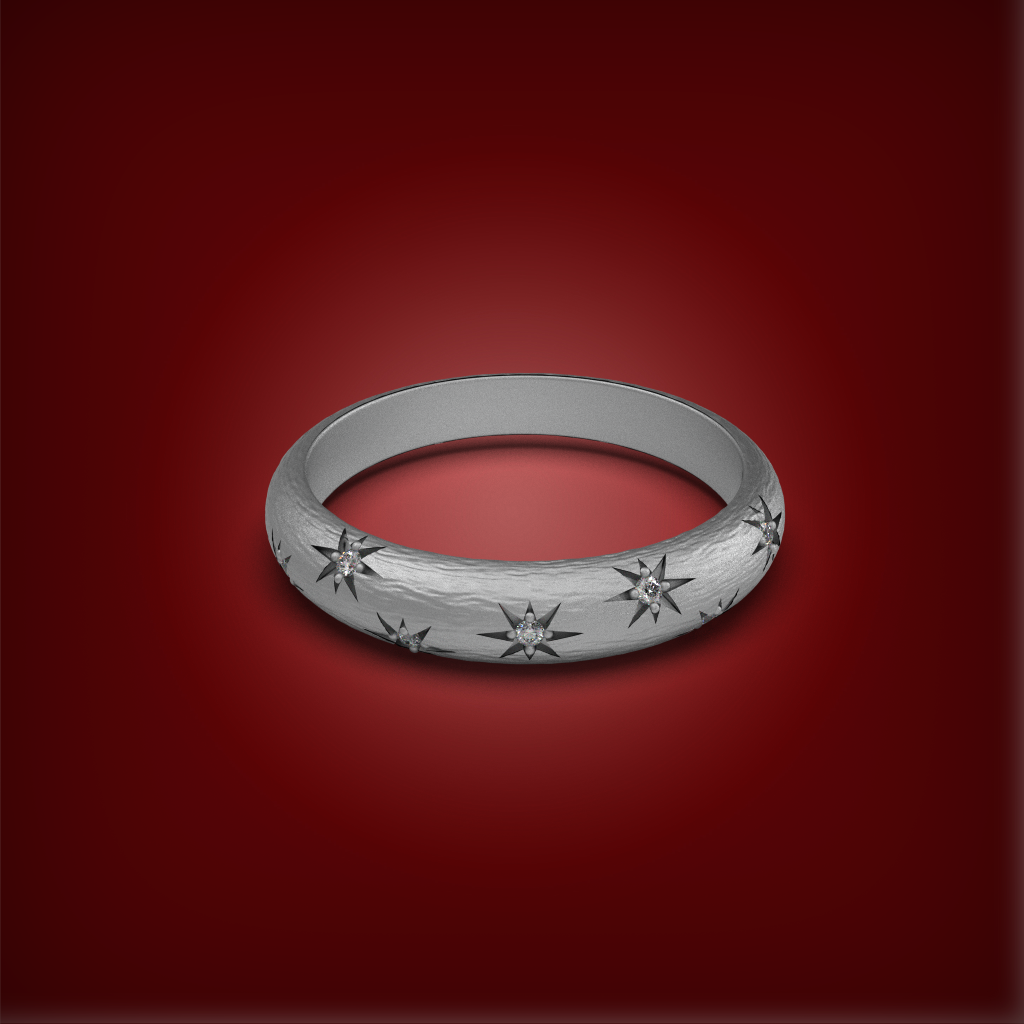 Satin Star Celestial Ring | 925 Sterling Silver : DE85G2