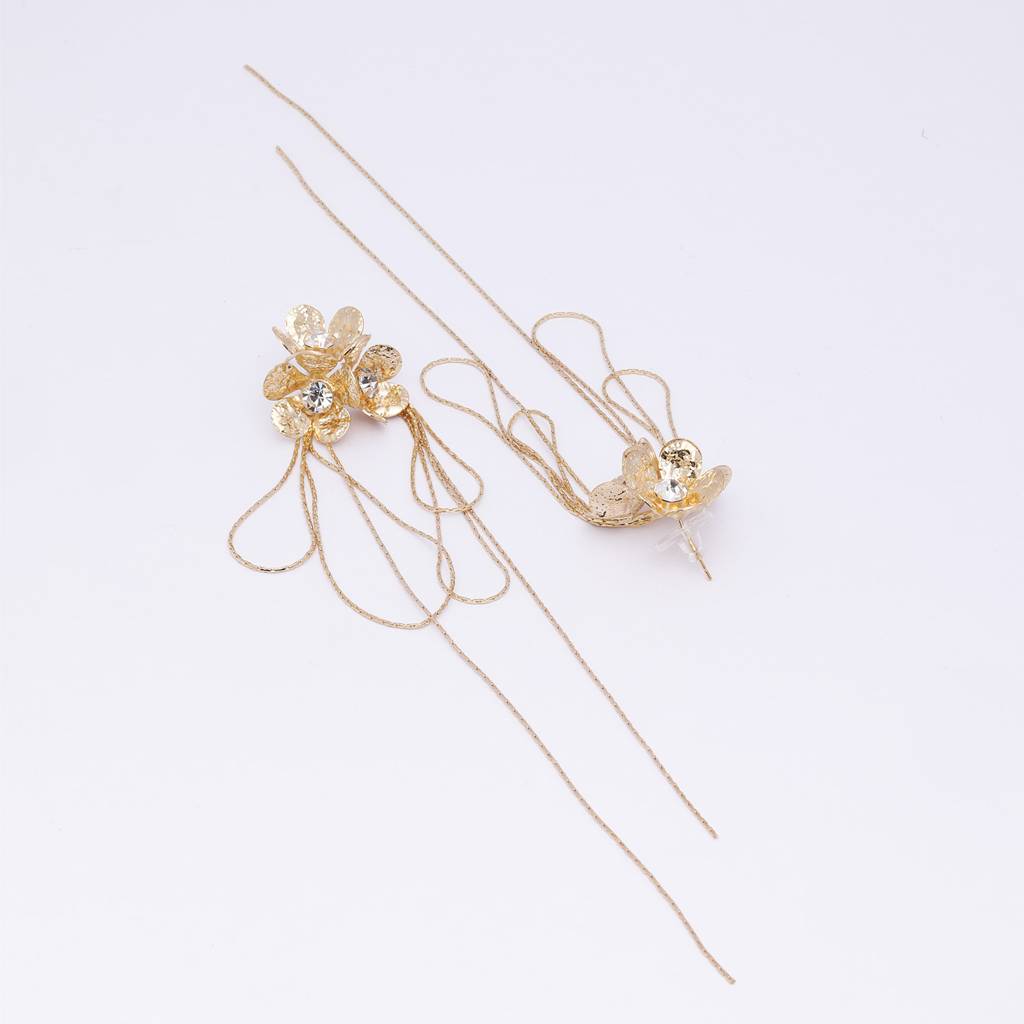 Green Crystal 18K Gold Plated Snake Chain Necklace : LuxeDrip18KGoldPlatedEarrings