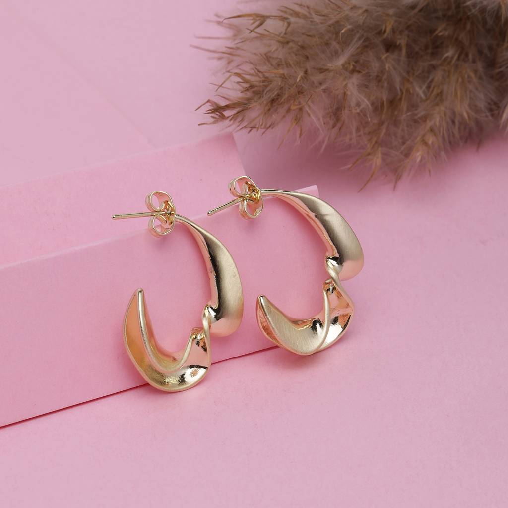 Icon Echo 18K Gold Plated Earrings : GildedEdge18KGoldPlatedEarrings