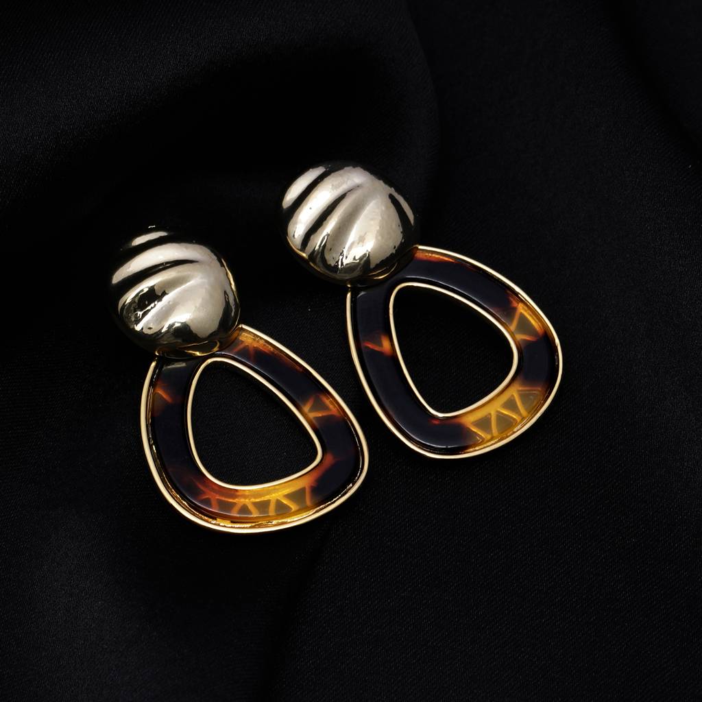 Lily Luxe 18K Gold Plated Earrings : DropGlam18kGoldPlatedEarrings