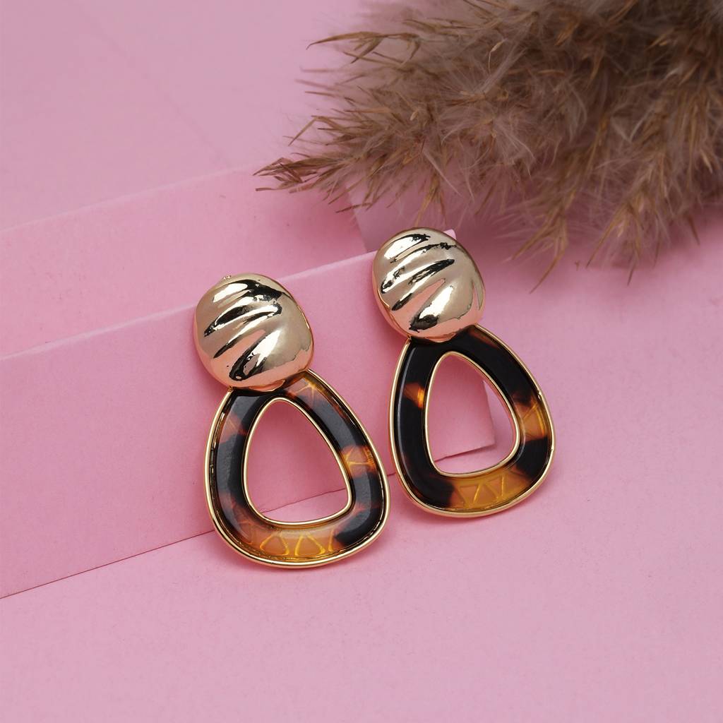 Lily Luxe 18K Gold Plated Earrings : DropGlam18kGoldPlatedEarrings