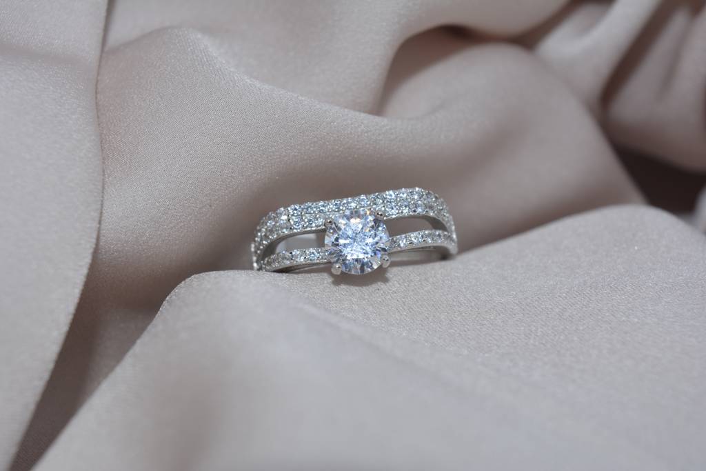 Silver Sparkle Ring : 162