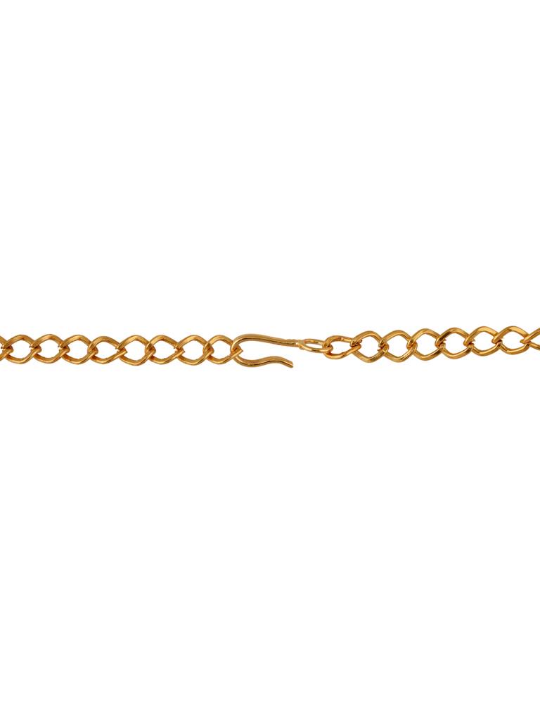 Gold Plated Floral Design Beaded Kamarbandh : SJKB1631