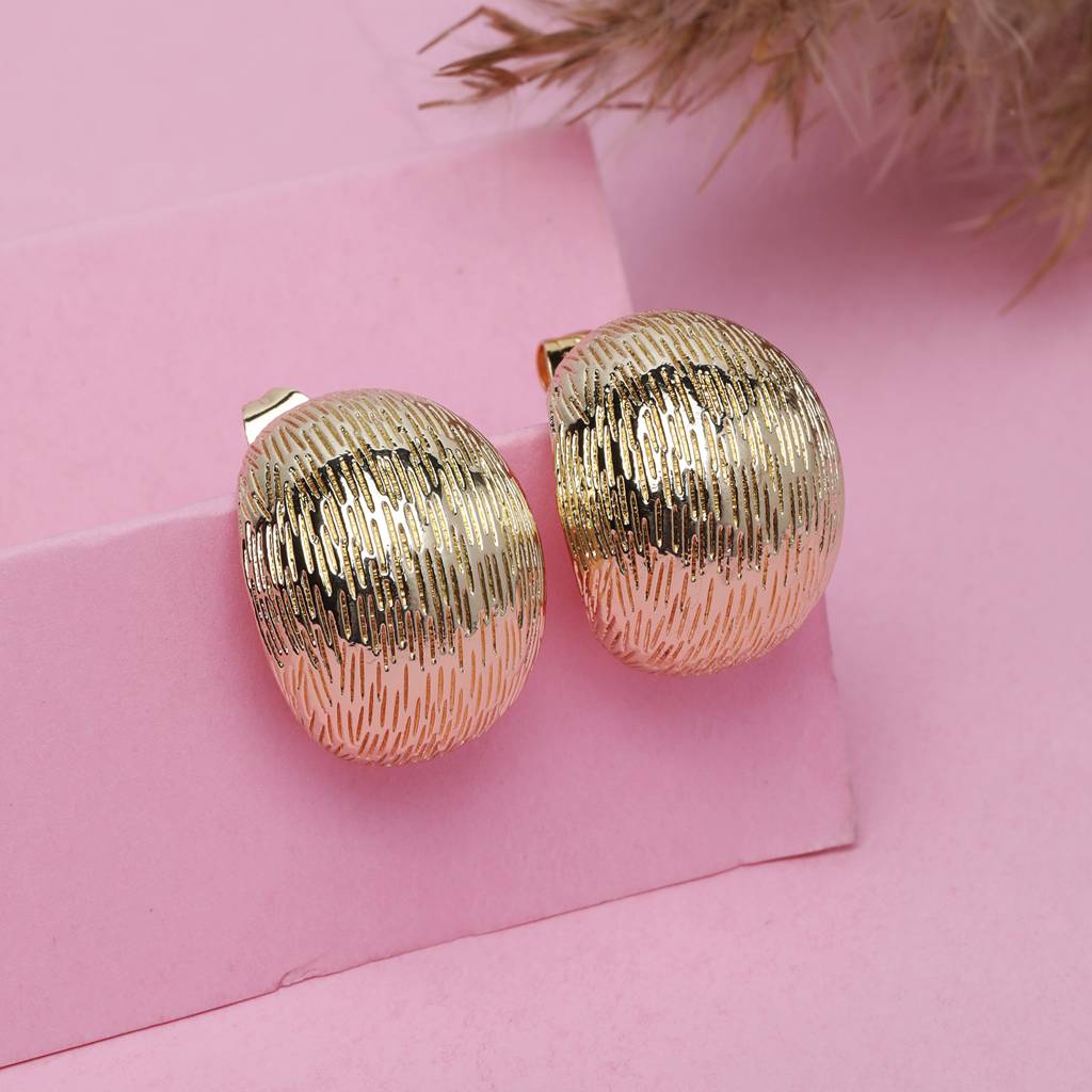Lustre Lane 18K Gold Plated Earrings : GlowGoals18kGoldPlatedEarrings