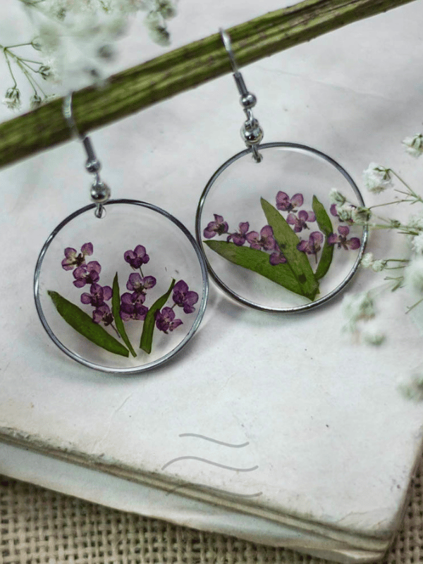 Spell Of Purple Earrings : LA-FF-SA-E-01
