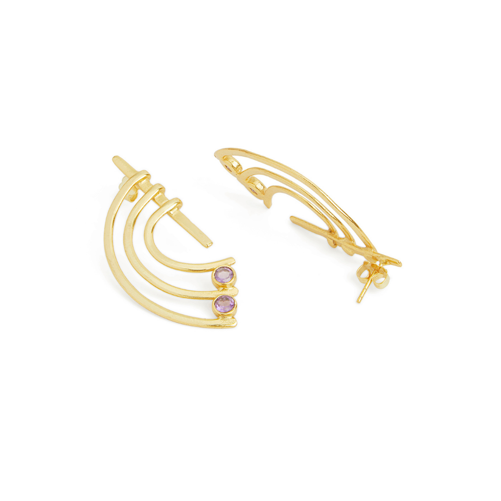 Melody Danglers With Amethyst : ESMD-A