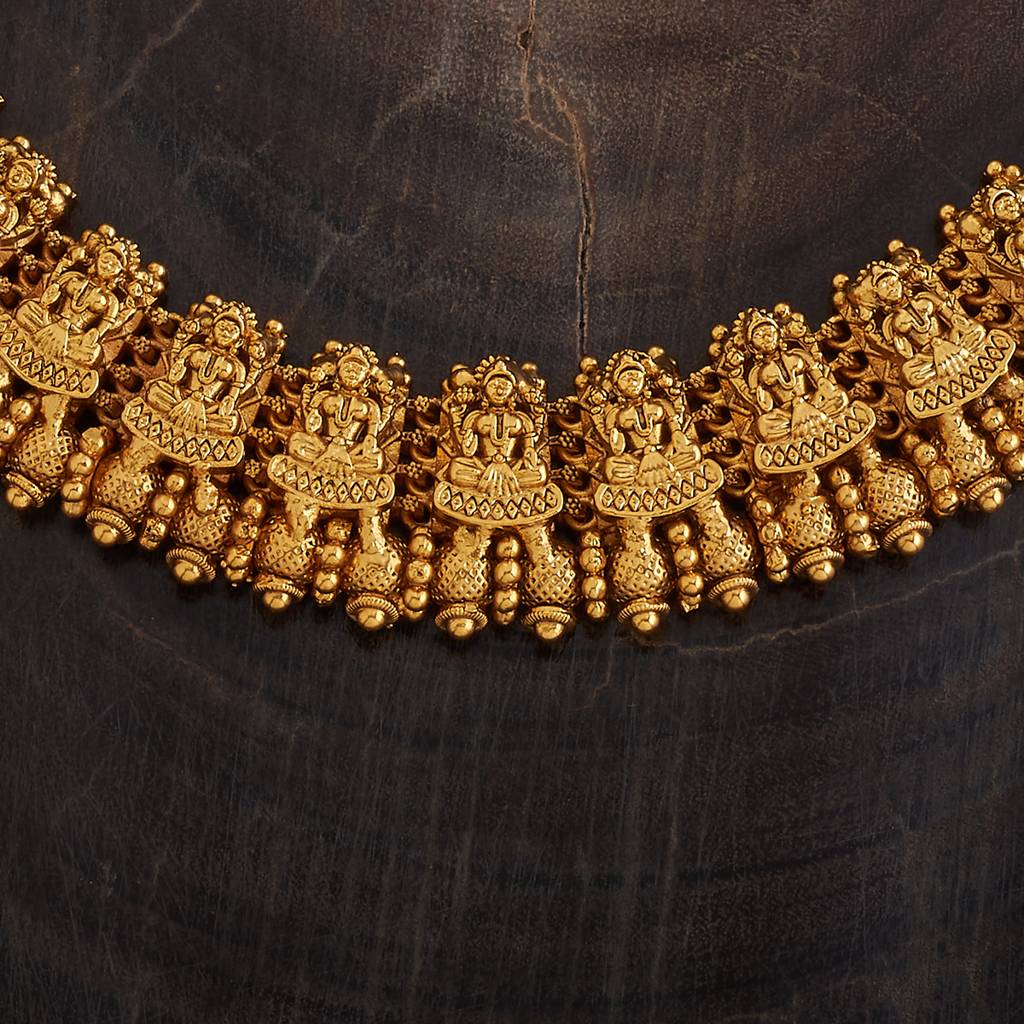 Kushal'S Fashion Jewellery Gold Plated Antique Jewellery Set : 410801