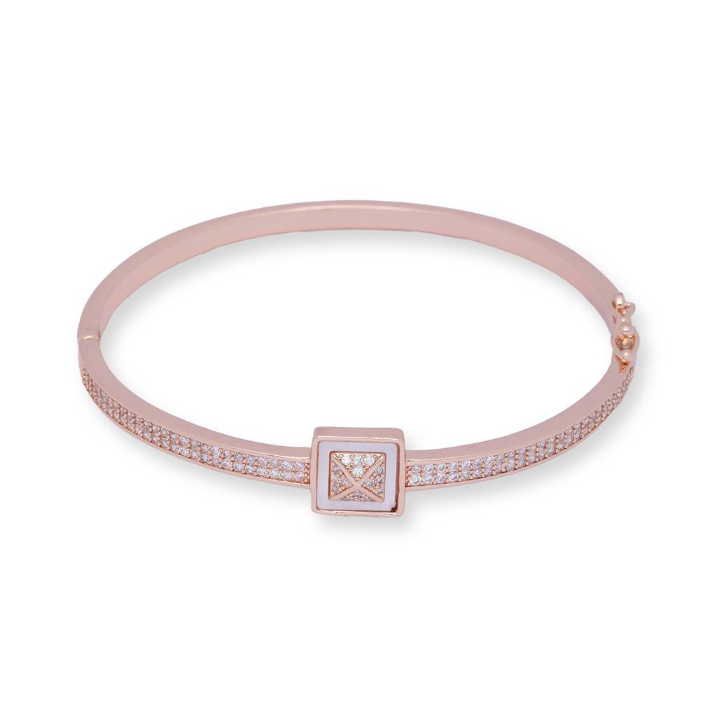 Raindrop Crystal Rose Gold Necklace : AurelianLuxeBracelet