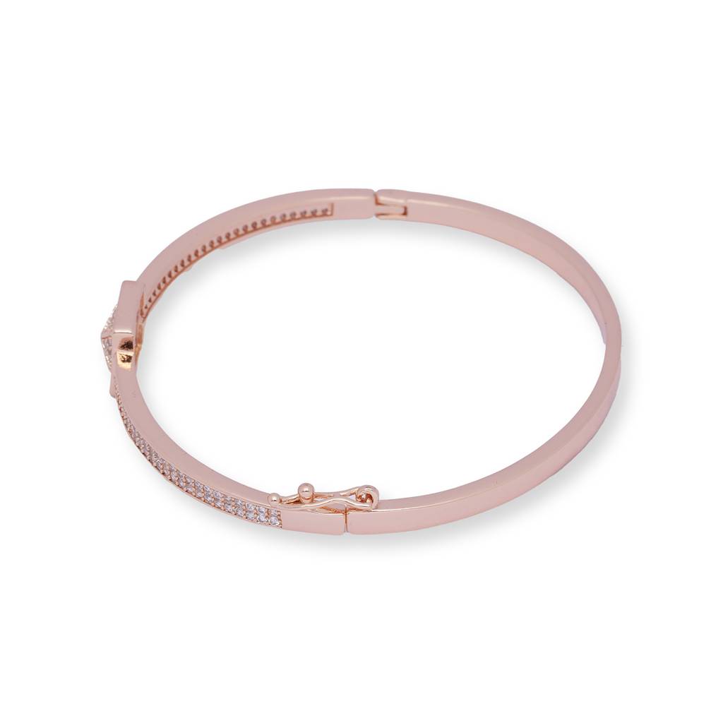 Raindrop Crystal Rose Gold Necklace : AurelianLuxeBracelet