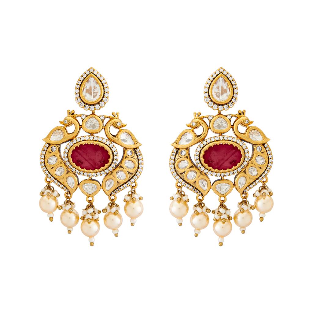 Kushal'S Fashion Jewellery Crescent Shaped Chandbalis - 415227 : 415227