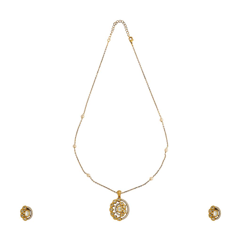 Kushal'S Fashion Jewellery Kundan-Studded Jewellery Set - 415192 : 415192