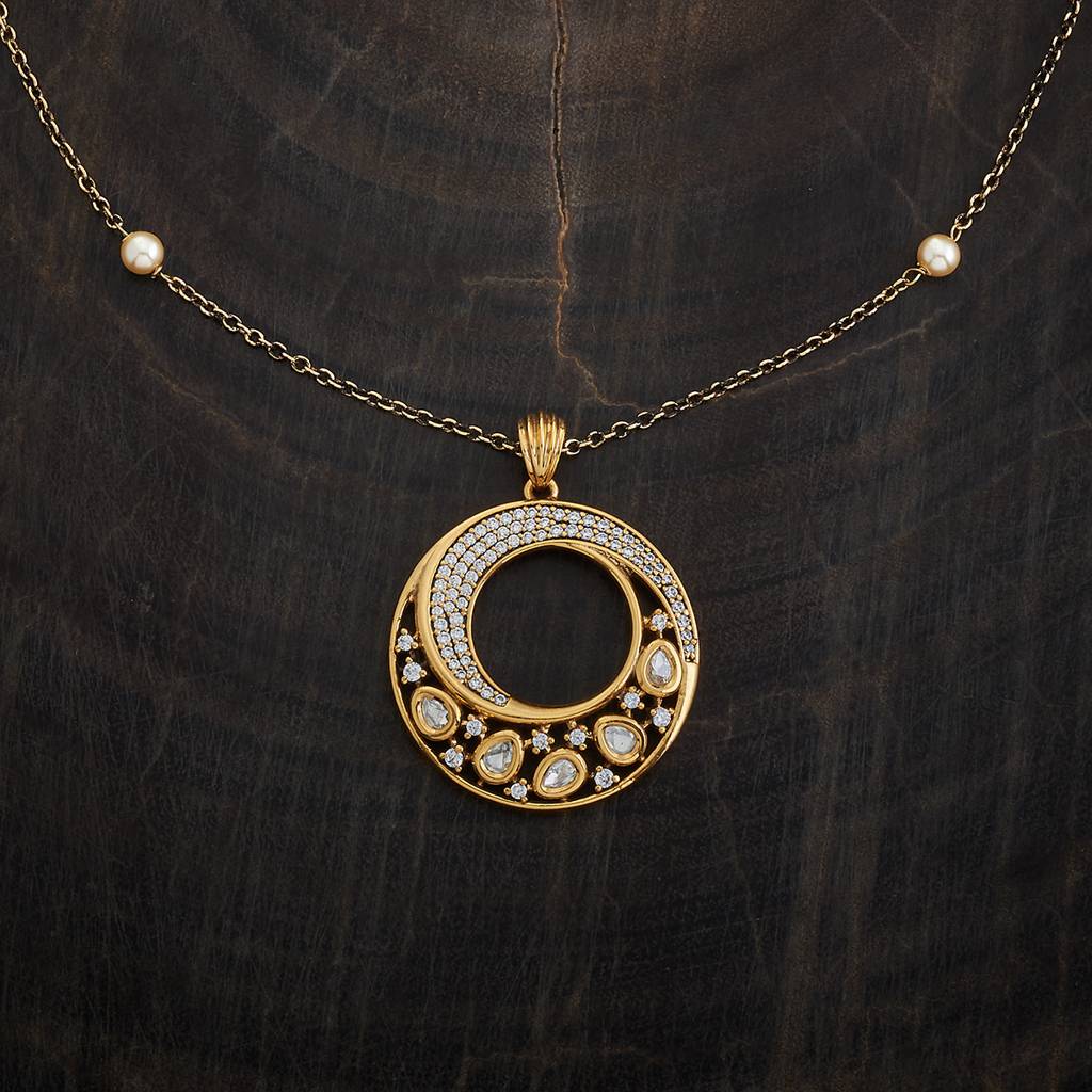 Kushal'S Fashion Jewellery Kundan Stone-Studded Jewellery Set - 415195 : 415195