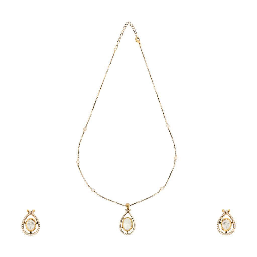 Kushal'S Fashion Jewellery Kundan Studded Jewellery Set - 416269 : 416269