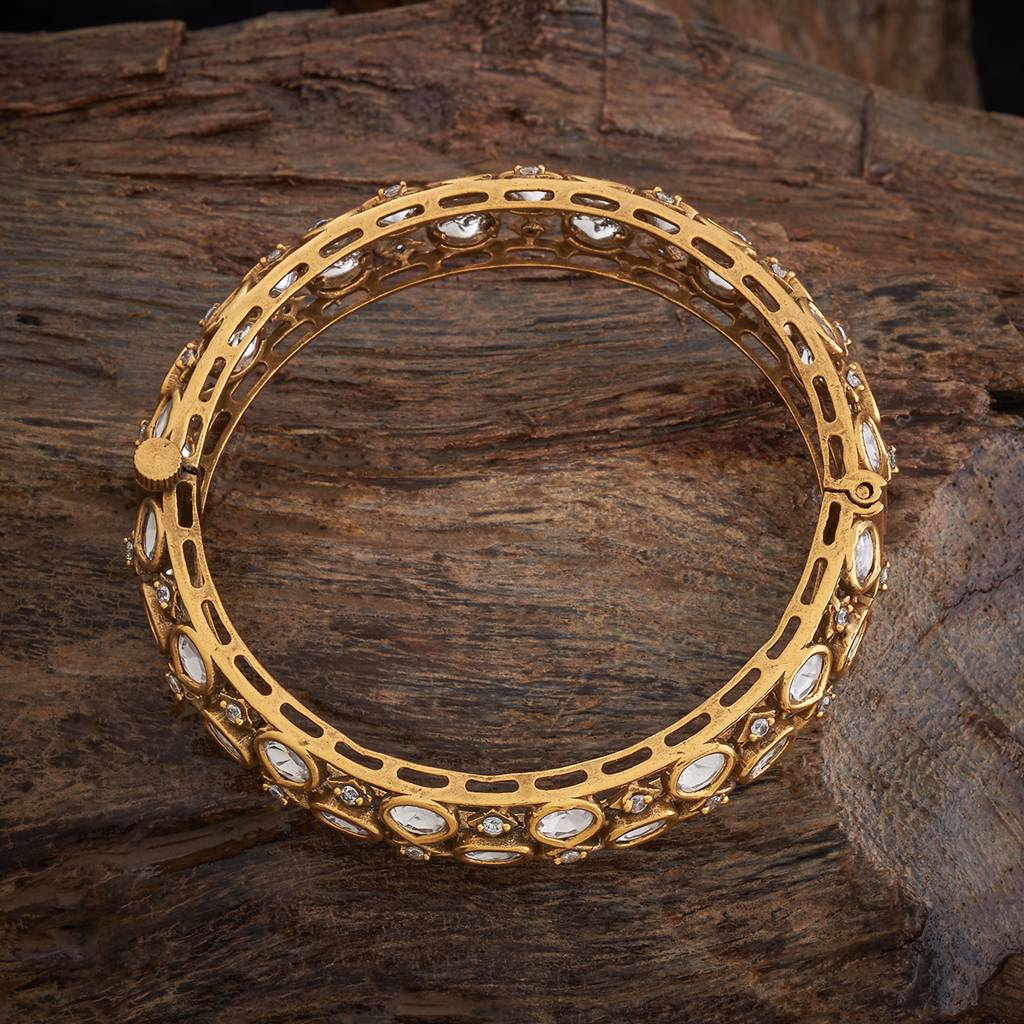 Kushal'S Fashion Jewellery Party Kundan Bangle - 173611 : 416786