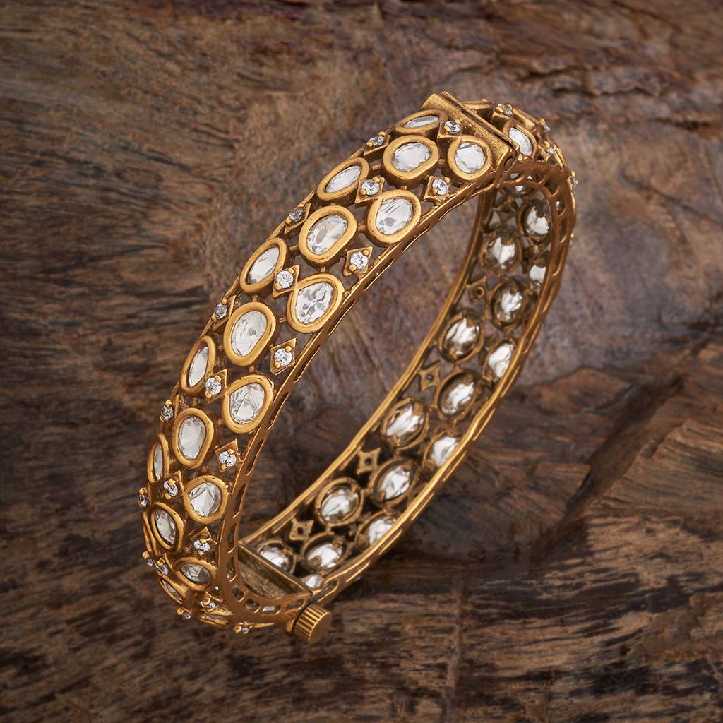 Kushal'S Fashion Jewellery Party Kundan Bangle - 173611 : 416786