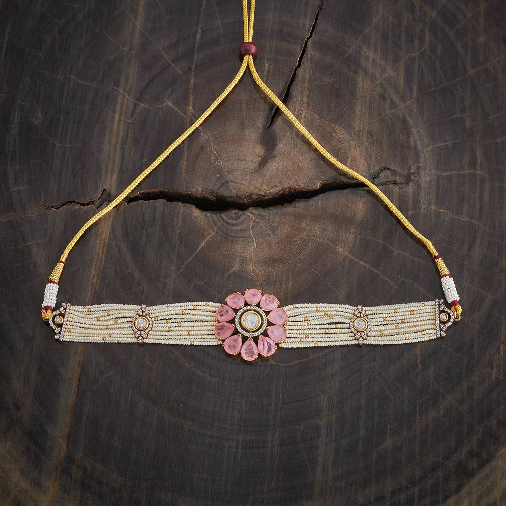 Kushal'S Fashion Jewellery Western Kundan Necklace - 174040 : 417640