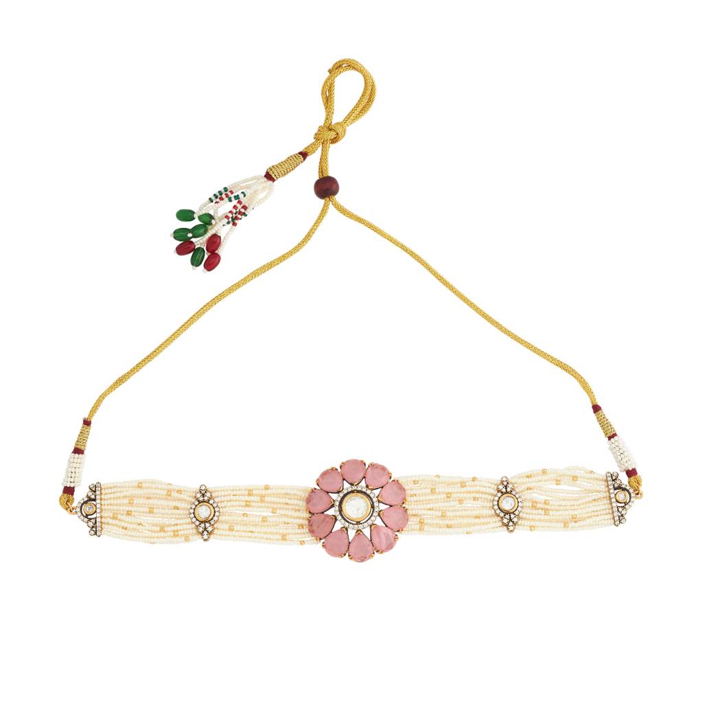 Kushal'S Fashion Jewellery Western Kundan Necklace - 174040 : 417640