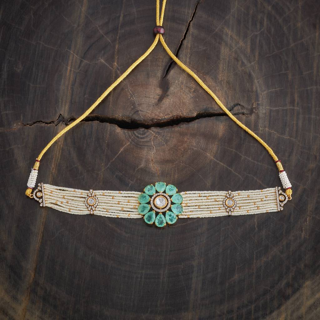 Kushal'S Fashion Jewellery Western Kundan Necklace - 174040 : 417641