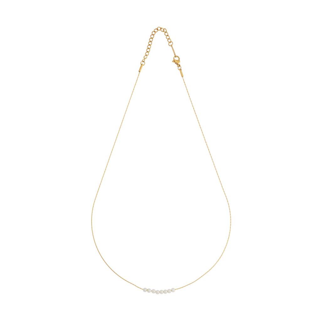 Kushal'S Fashion Jewellery Pearl Gold-Plated Casual Trendy Necklace - 418601 : 418601
