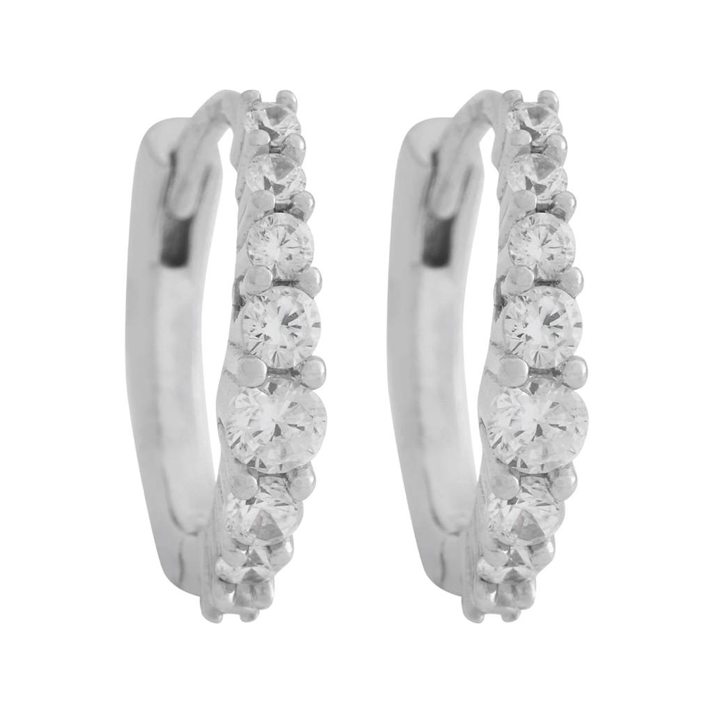 Kushal'S Fashion Jewellery 92.5 Pure Silver Circular Hoop Earrings - 422915 : 422915