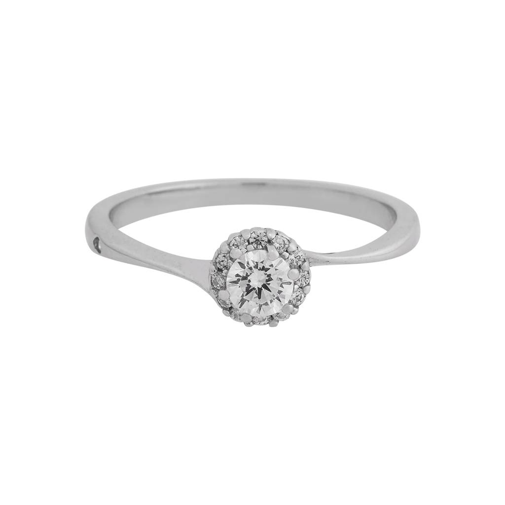 Kushal'S Fashion Jewellery 92.5 Silver Plated Cubic Zirconia Stone Studded Finger Ring - 424089 : 424089