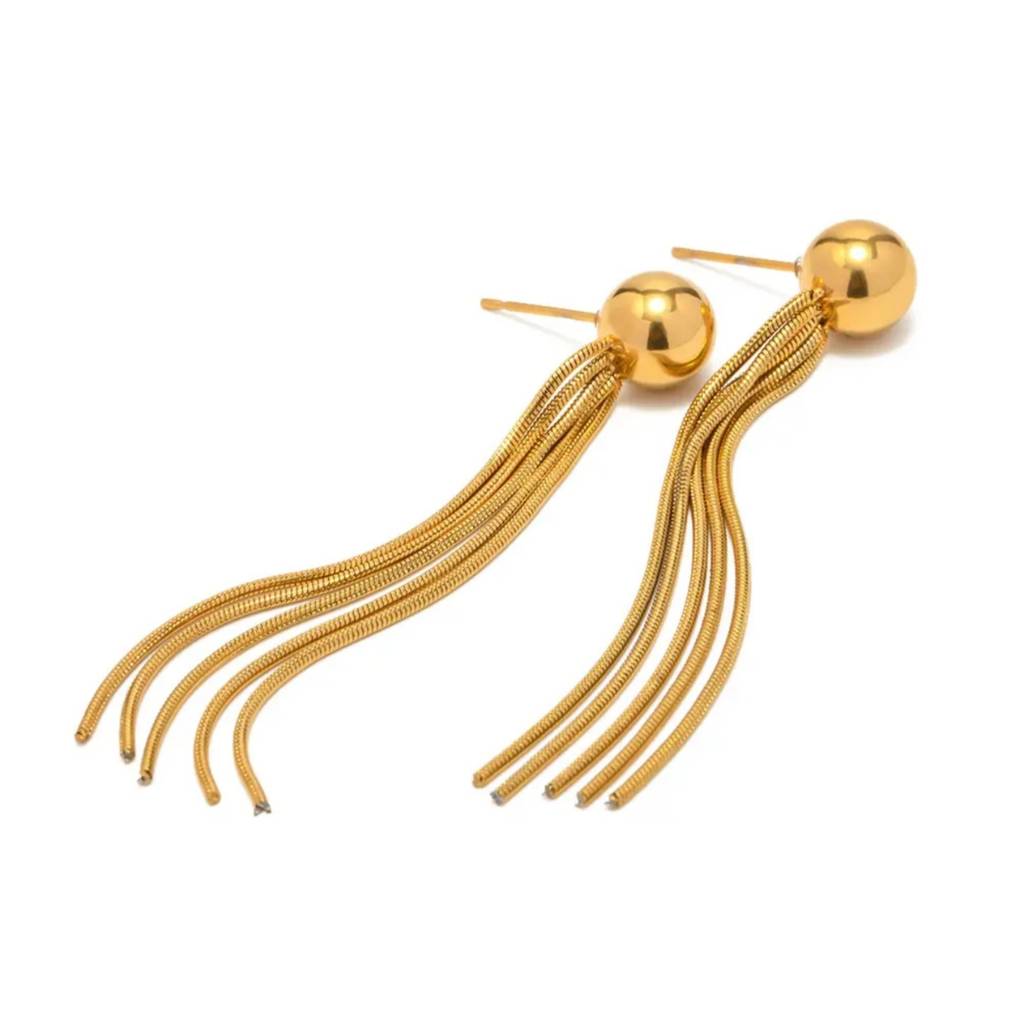 Long Tassel Drop Earrings : RJFSER110