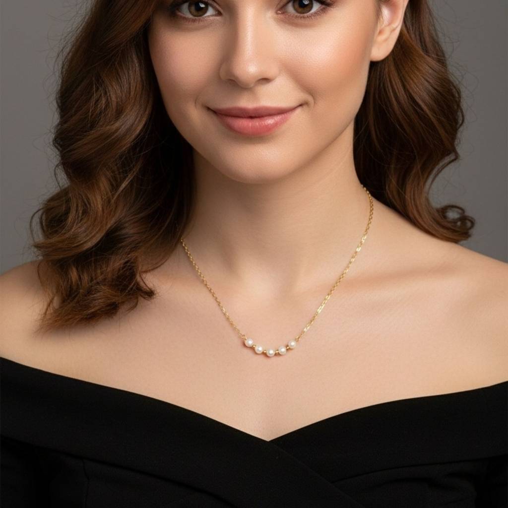 Pearl Bar Necklace : RJFSPN104