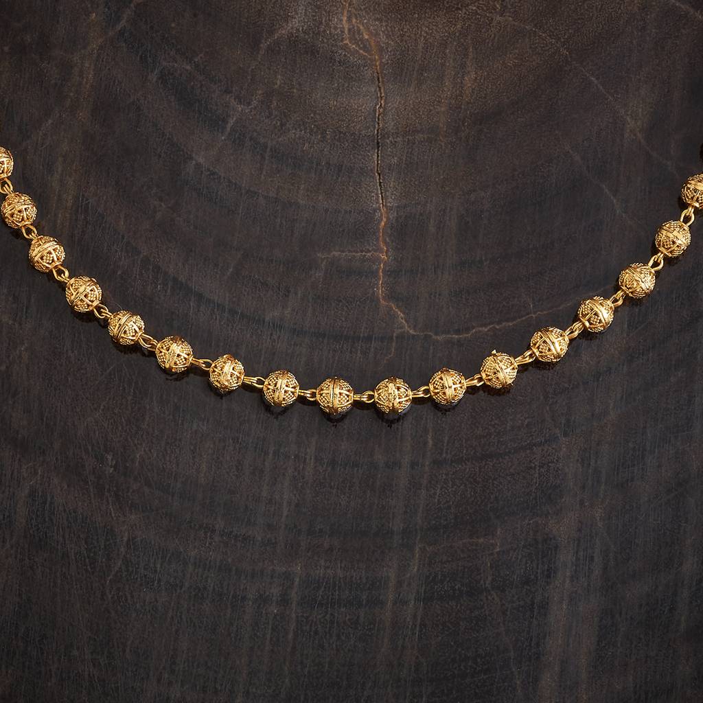 Kushal'S Fashion Jewellery Gold-Plated Ethnic Antique Chain - 424331 : 424331