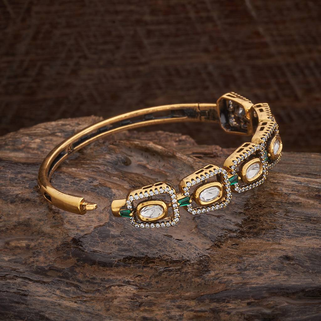 Kushal'S Fashion Jewellery Party Kundan Kada - 177608 : 425806