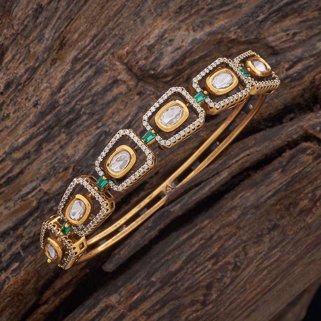 Kushal'S Fashion Jewellery Party Kundan Kada - 177608 : 425806