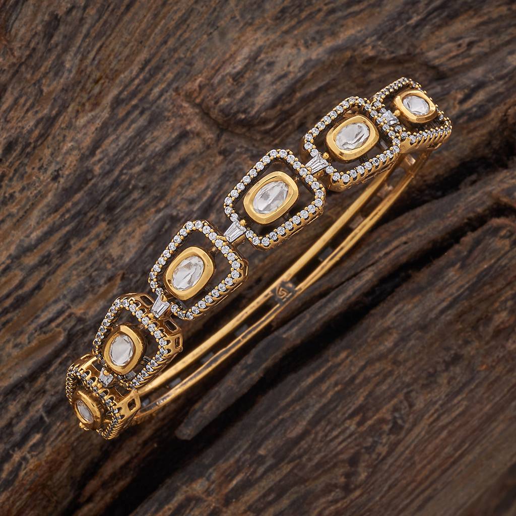 Kushal'S Fashion Jewellery Party Kundan Kada - 177608 : 425807