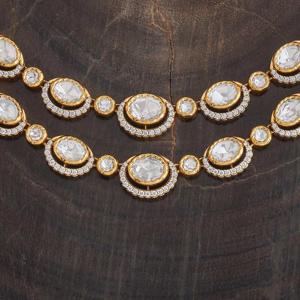 Kushal'S Fashion Jewellery White Party Kundan Jewellery Set - 425786 : 425786