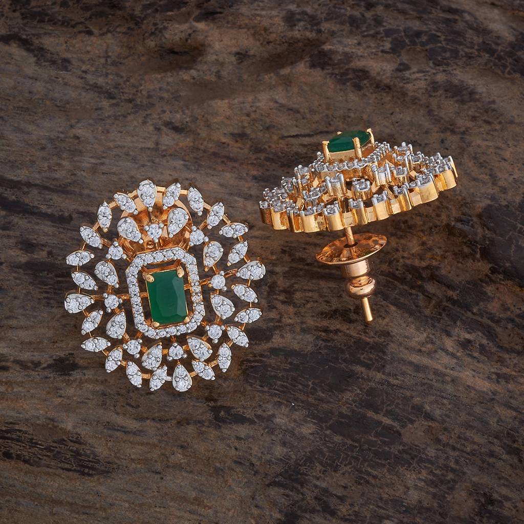 Kushal'S Fashion Jewellery Rhodium-Plated Party Zircon Studs - 177941 : 426521