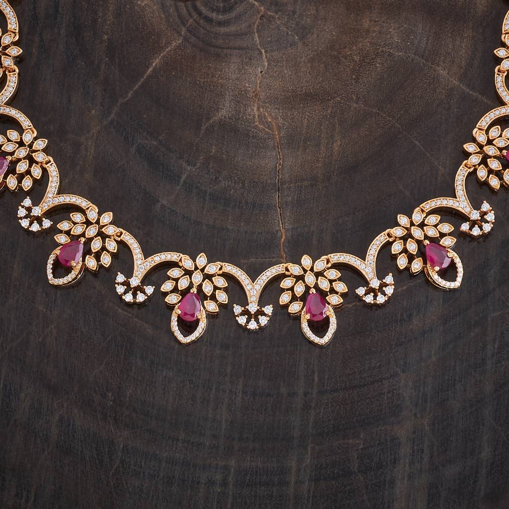 Kushal'S Fashion Jewellery Gold-Plated Party Zircon Jewellery Set - 177998 : 426478