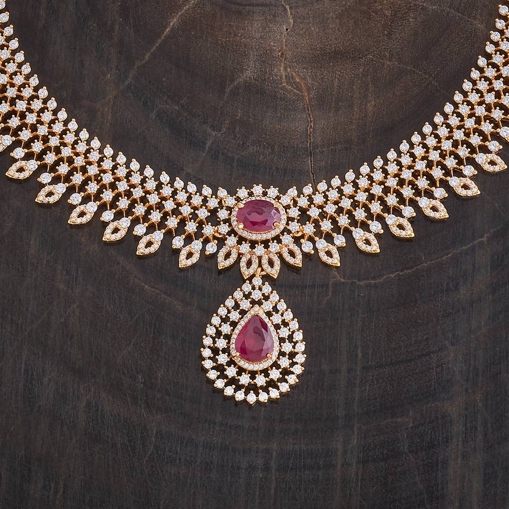 Kushal'S Fashion Jewellery Gold-Plated Party Zircon Jewellery Set - 178019 : 426515