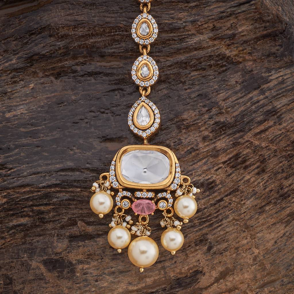 Kushal'S Fashion Jewellery Victorian Plated Party Kundan Tikka - 178265 : 426991