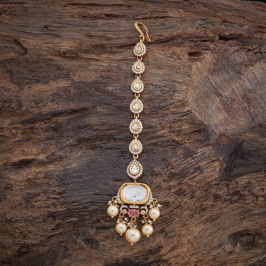 Kushal'S Fashion Jewellery Victorian Plated Party Kundan Tikka - 178265 : 426991