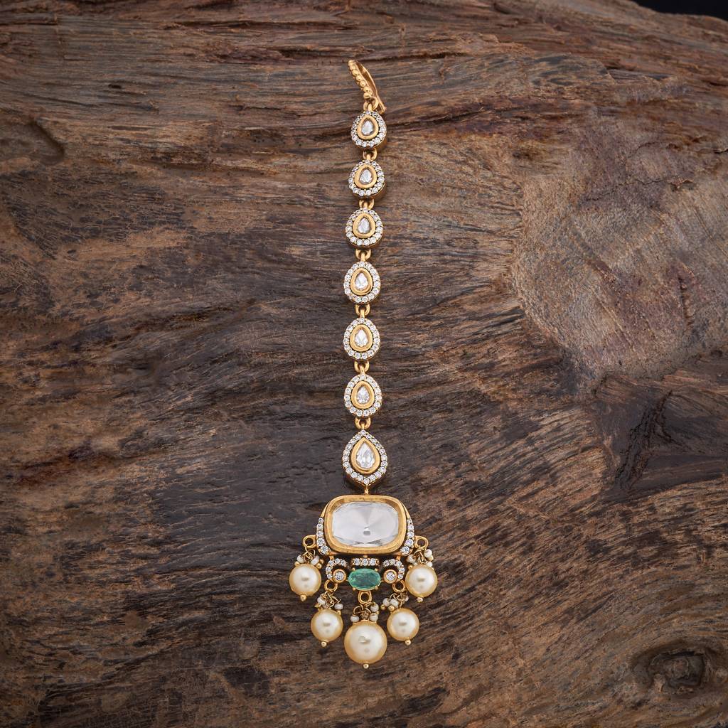 Kushal'S Fashion Jewellery Victorian Plated Party Kundan Tikka - 178265 : 426992