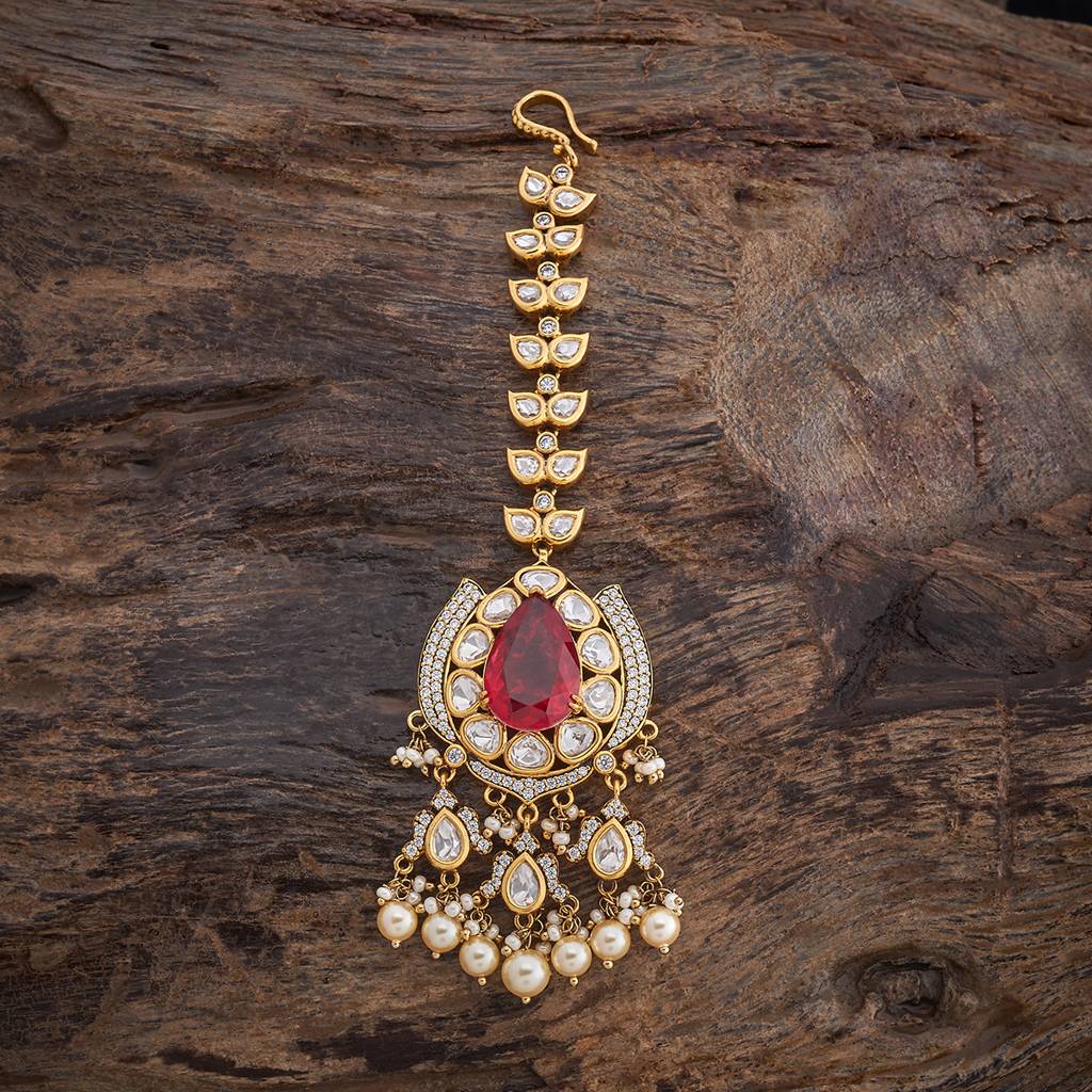 Kushal'S Fashion Jewellery Victorian Plated Party Kundan Tikka - 178267 : 426997