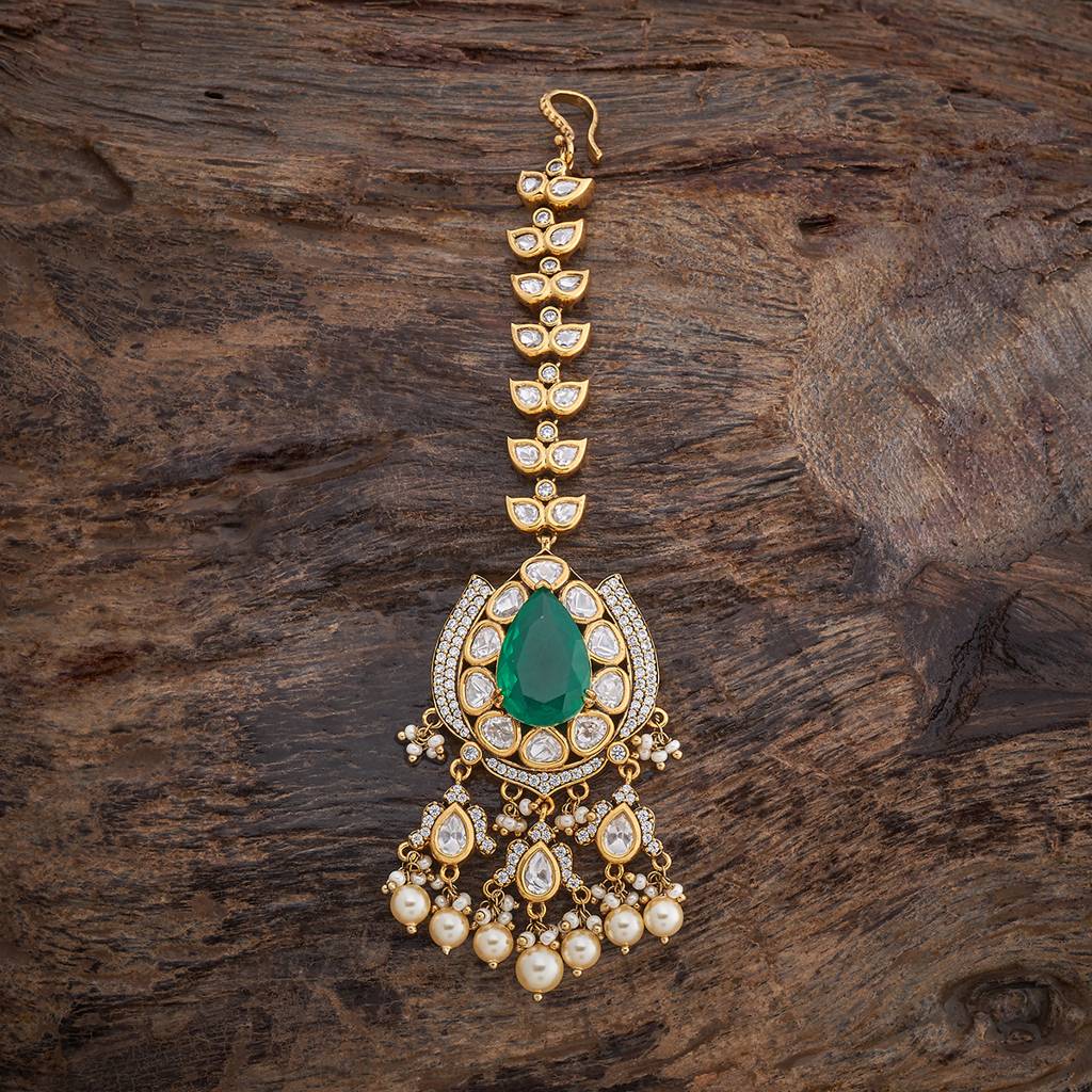 Kushal'S Fashion Jewellery Victorian Plated Party Kundan Tikka - 178267 : 426998