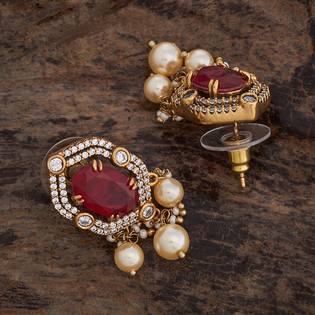 Kushal'S Fashion Jewellery Victorian Plated Party Kundan Studs - 178278 : 426983