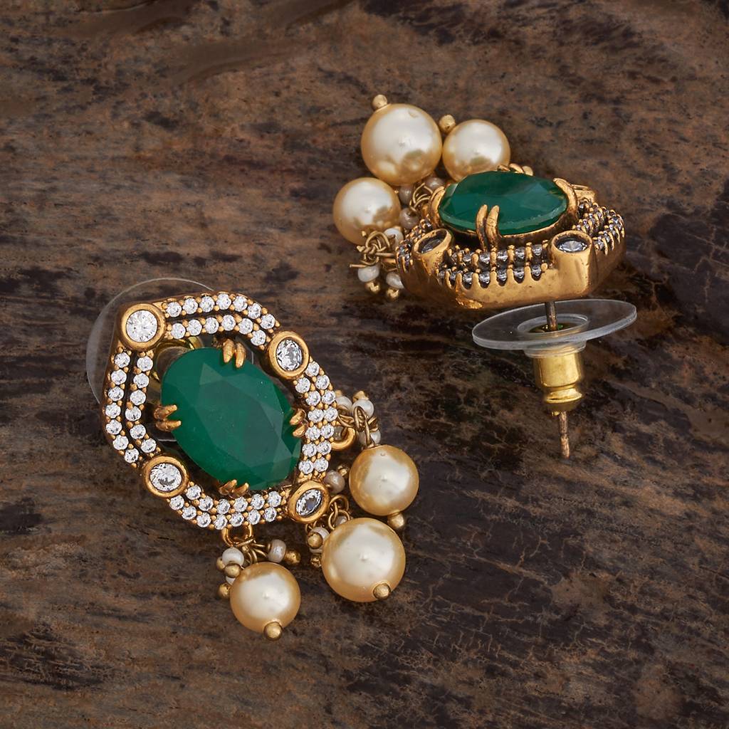 Kushal'S Fashion Jewellery Victorian Plated Party Kundan Studs - 178278 : 426984