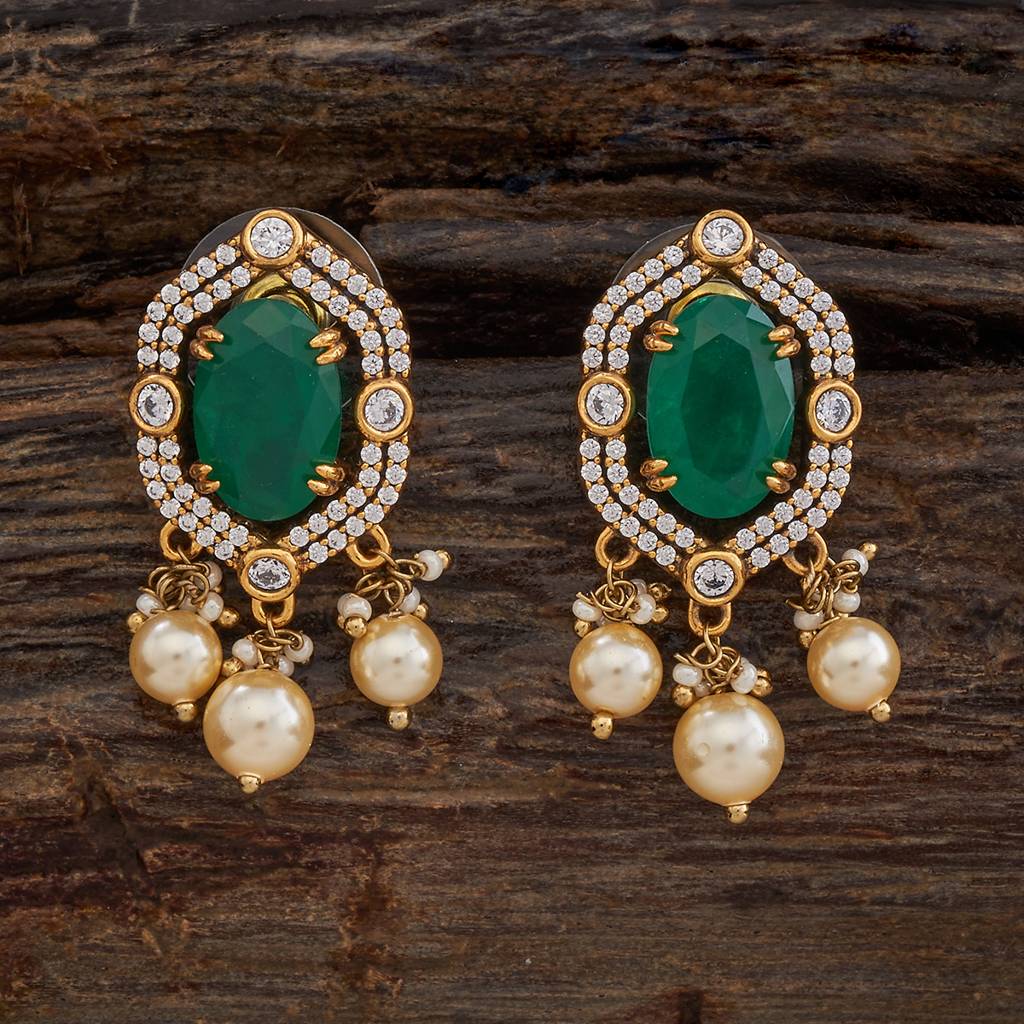 Kushal'S Fashion Jewellery Victorian Plated Party Kundan Studs - 178278 : 426984