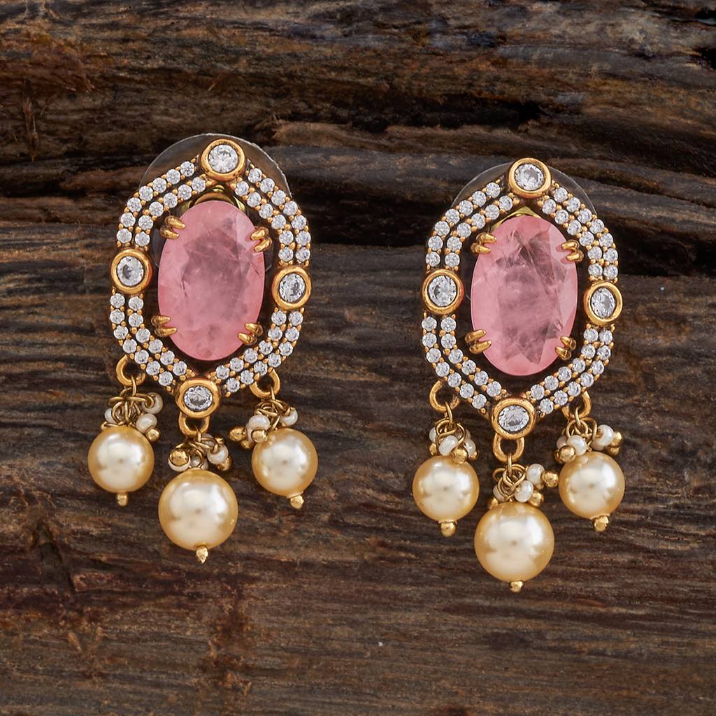 Kushal'S Fashion Jewellery Victorian Plated Party Kundan Studs - 178278 : 426985