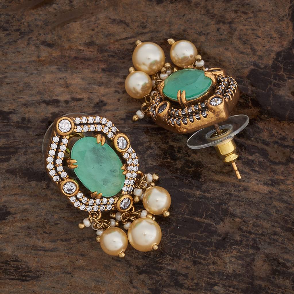 Kushal'S Fashion Jewellery Victorian Plated Party Kundan Studs - 178278 : 426986