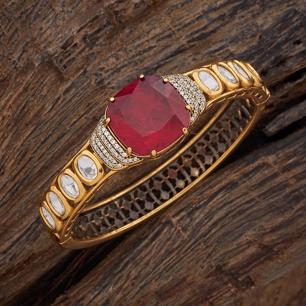 Kushal'S Fashion Jewellery Party Kundan Kada - 178285 : 426924