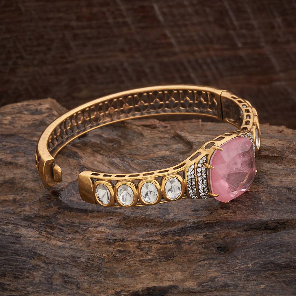 Kushal'S Fashion Jewellery Party Kundan Kada - 178285 : 426926