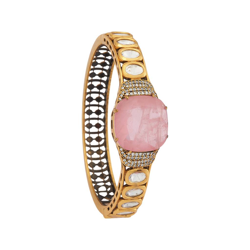 Kushal'S Fashion Jewellery Party Kundan Kada - 178285 : 426926